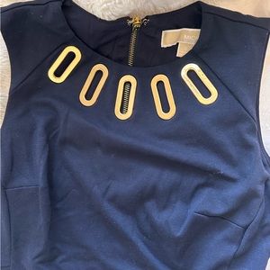Michael Kors Gold hardware shirt dress.